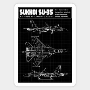 SU-35 AIR SUPERIORITY FIGHTER Sticker